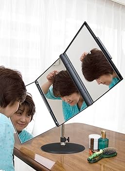 Amazon.co.jp: 新型 スリーウェイミラー！スタンドミラー三面鏡